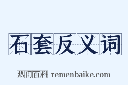 石套反义词是什么意思的图片